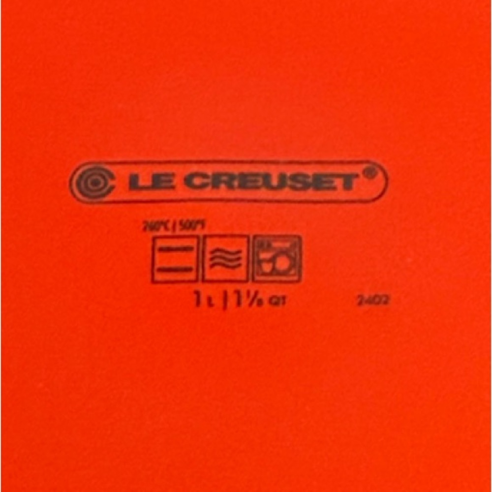 Le Creuset Stoneware Flame Orange Utensil Crock, 1 Liter - Picture 8 of 10
